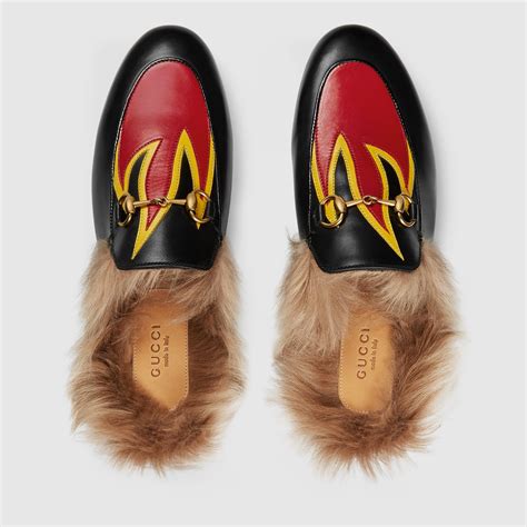 gucci flame princetown|Gucci Princetown Loafers .